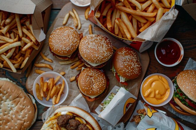 Illustration. fast-food à foison...