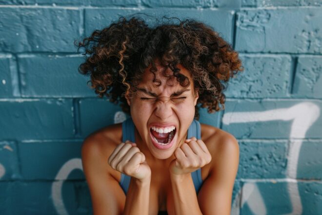 Illustration. La colère.