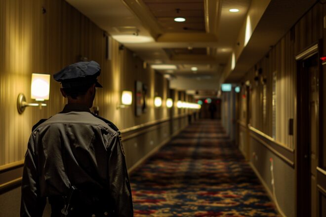 Illustration. un travail de nuit.