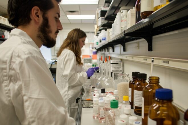 Illustration. un laboratoire de recherche.