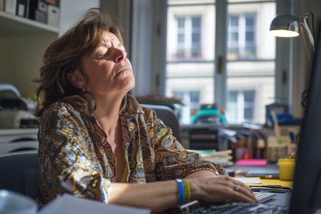 Illustration. Gêne, malaise.