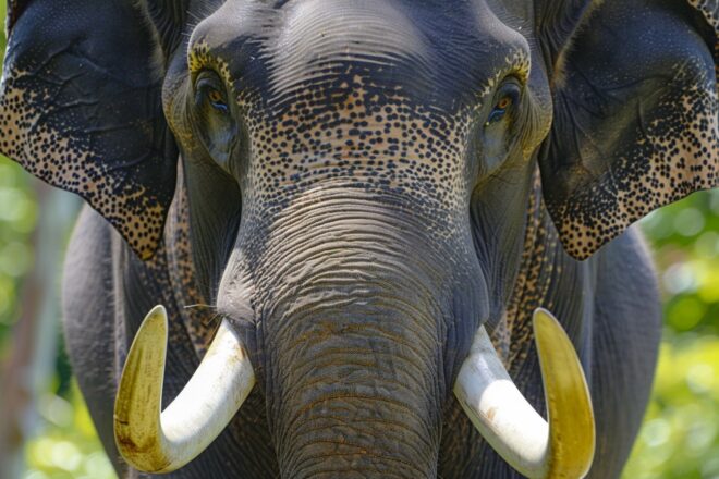 Illustration. Un éléphant d'Asie.