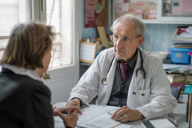 Image d'illustration. Médecin généraliste en consultation