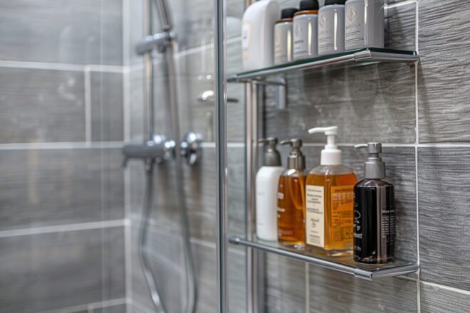 Image d'illustration. Douche produits de beauté