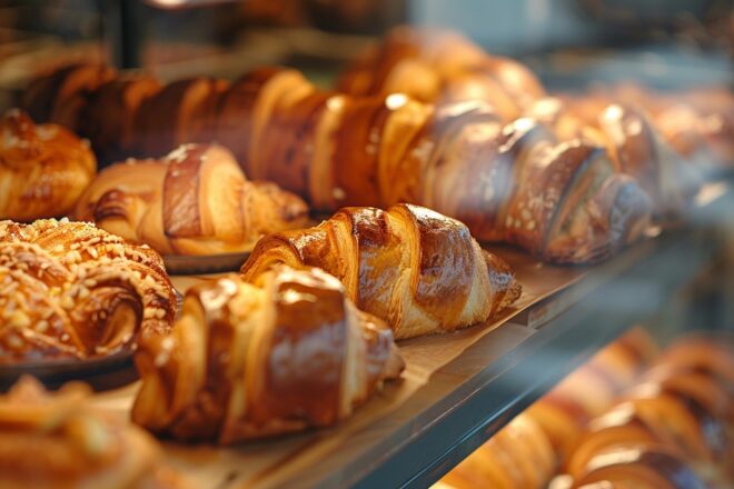 Image d'illustration. Viennoiseries croissants