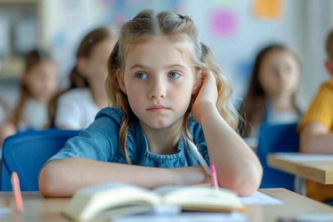 Image d'illustration. Enfant ecole