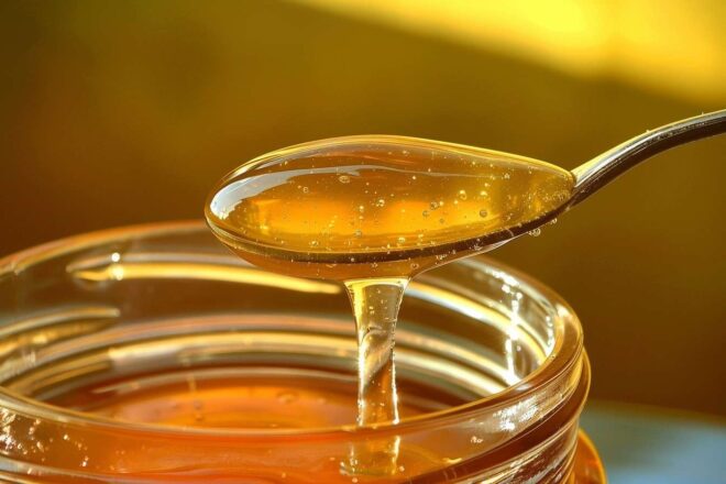 Image d'illustration. Du bon miel en pot.
