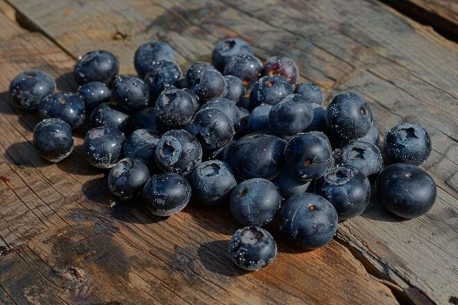 Image d'illustration. Gros plan sur des myrtilles fraîches