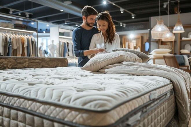 Image d'illustration. Matelas choix magasin