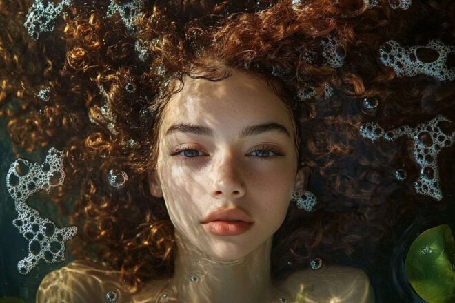 Cheveux bouclés Éclatants au naturel