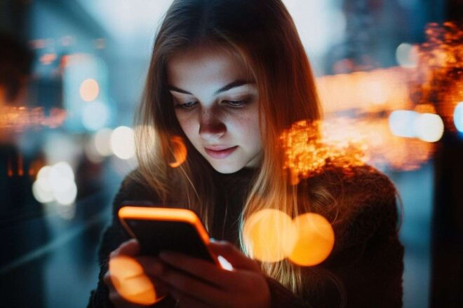Modèles de lumière dynamique émanant du smartphone