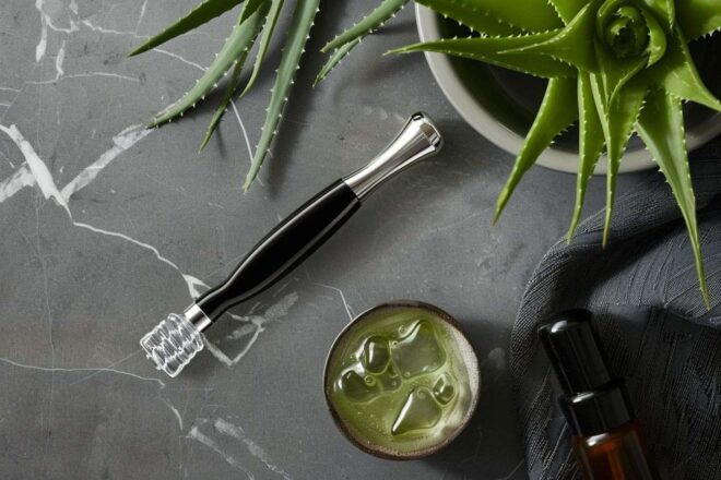Derma roller et aloe vera