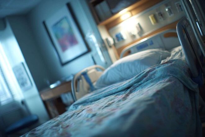 Gros plan d une chambre d hôpital confortable