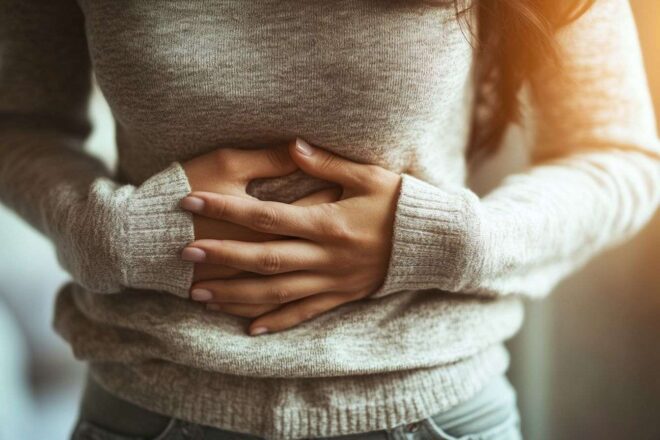Expression de douleur abdominale