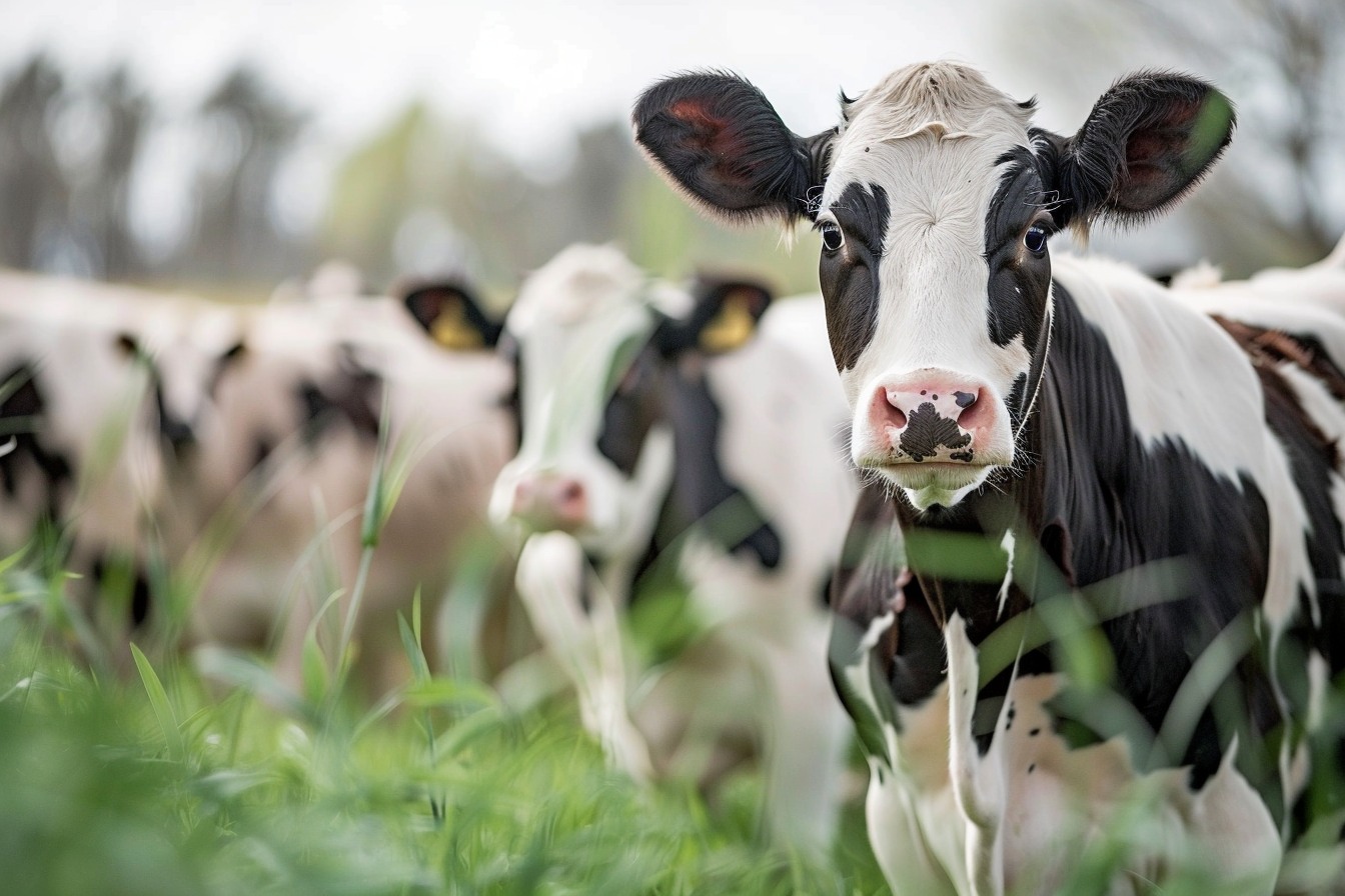 Illustration. Des vaches.