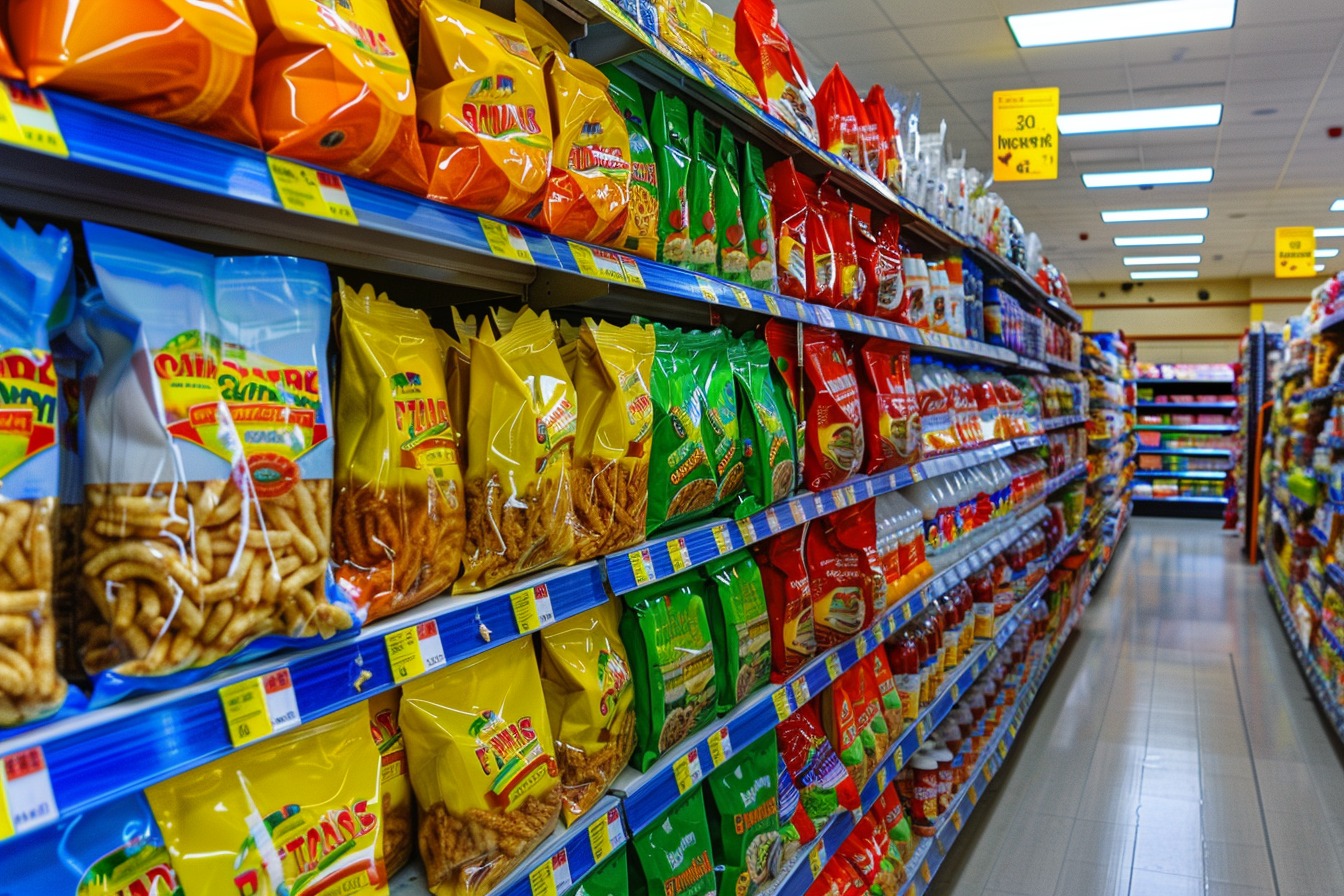 Illustration. Des aliments ultra-transformés.