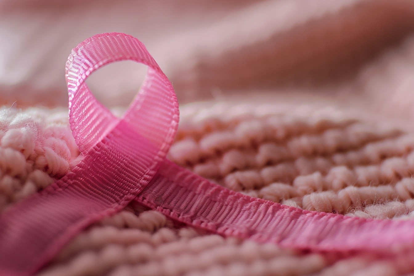 Illustration. Le ruban rose, symbole de la lutte contre le cancer du sein.