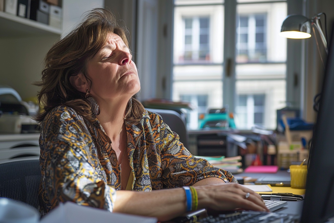 Illustration. Gêne, malaise.