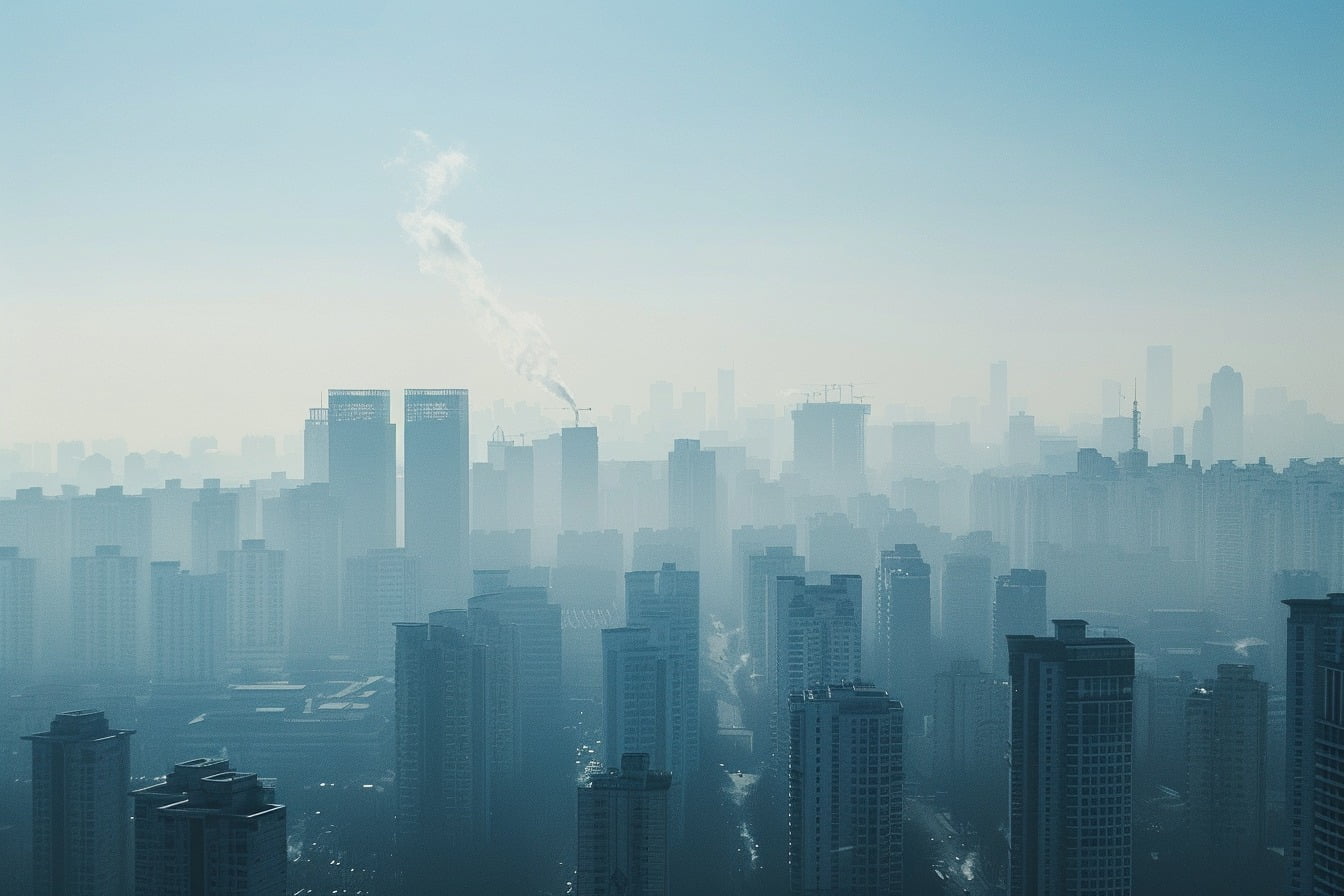 Illustration. La pollution de l'air.