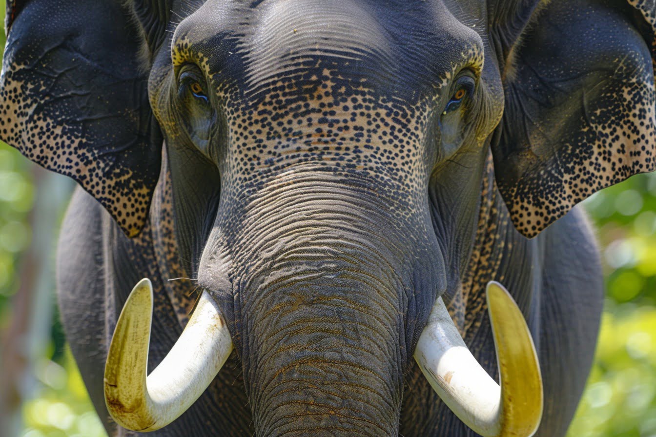 Illustration. Un éléphant d'Asie.