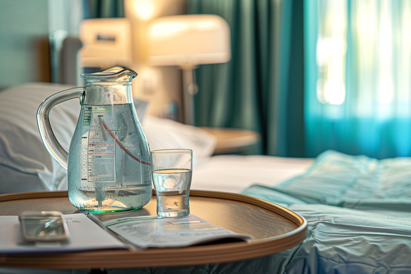 Illustration. Un lit d'hôpital.