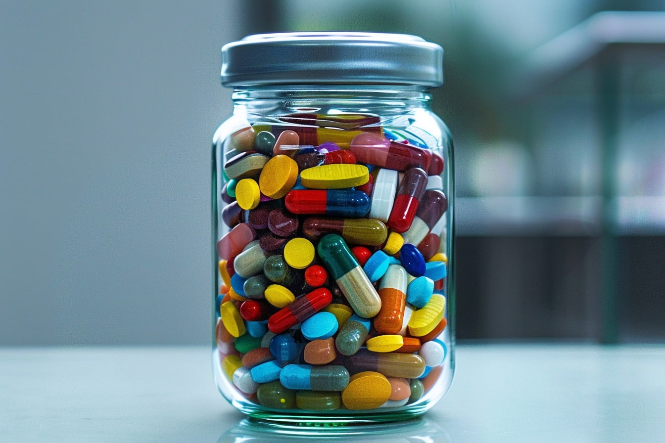 Illustration. Différents médicaments.