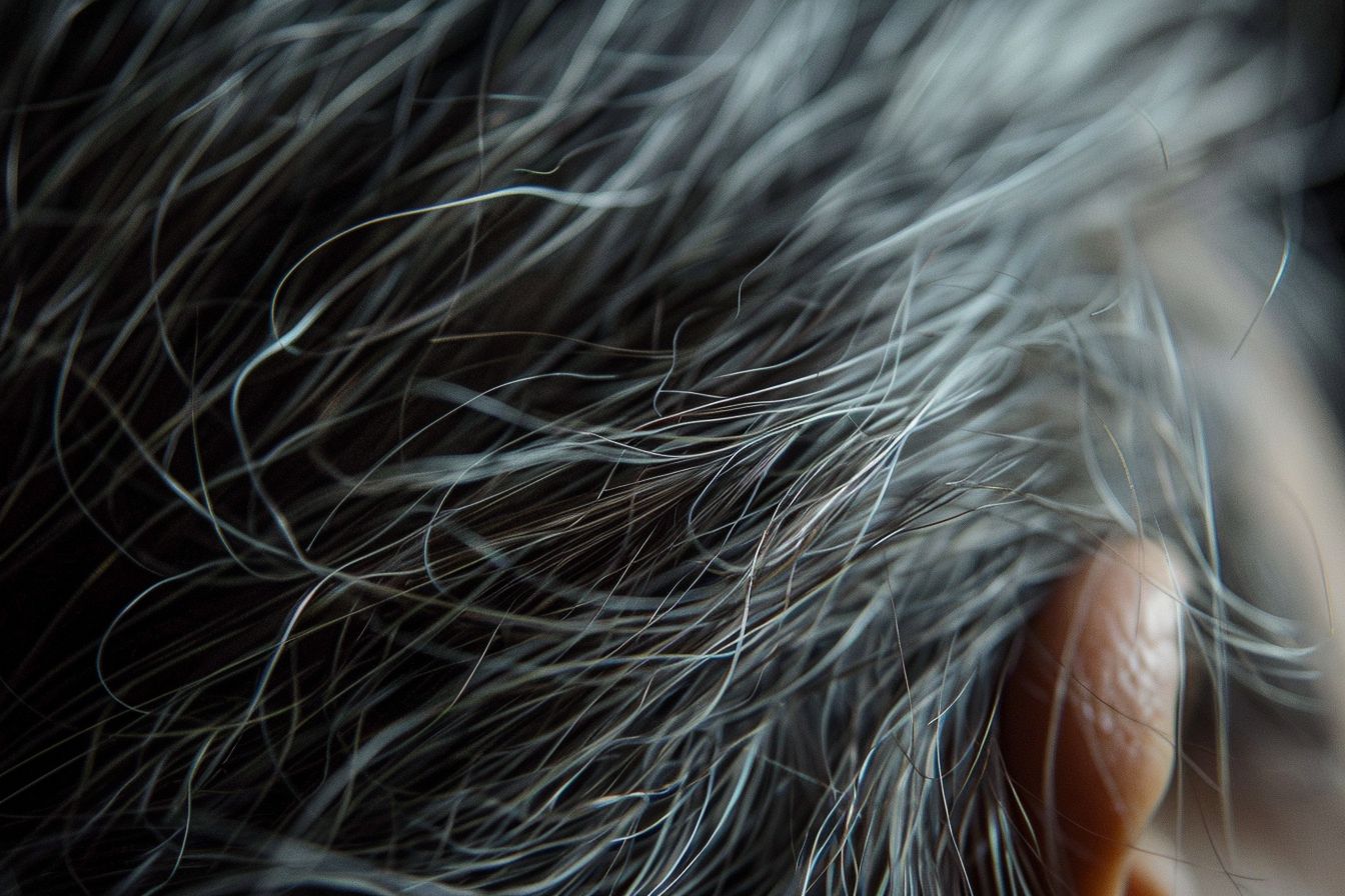 cheveux blancs