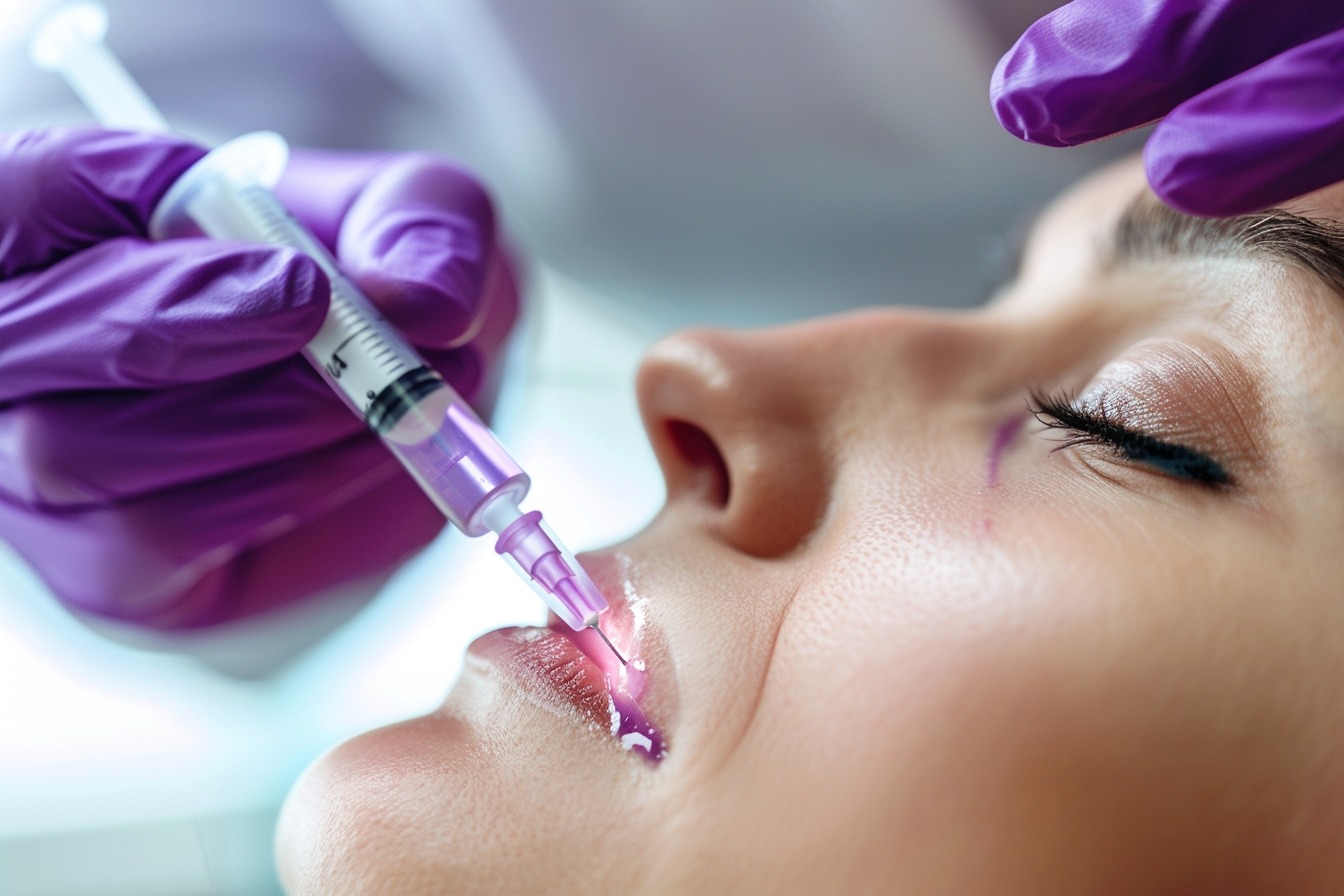 Image d'illustration. Acide hyaluronique injections femme