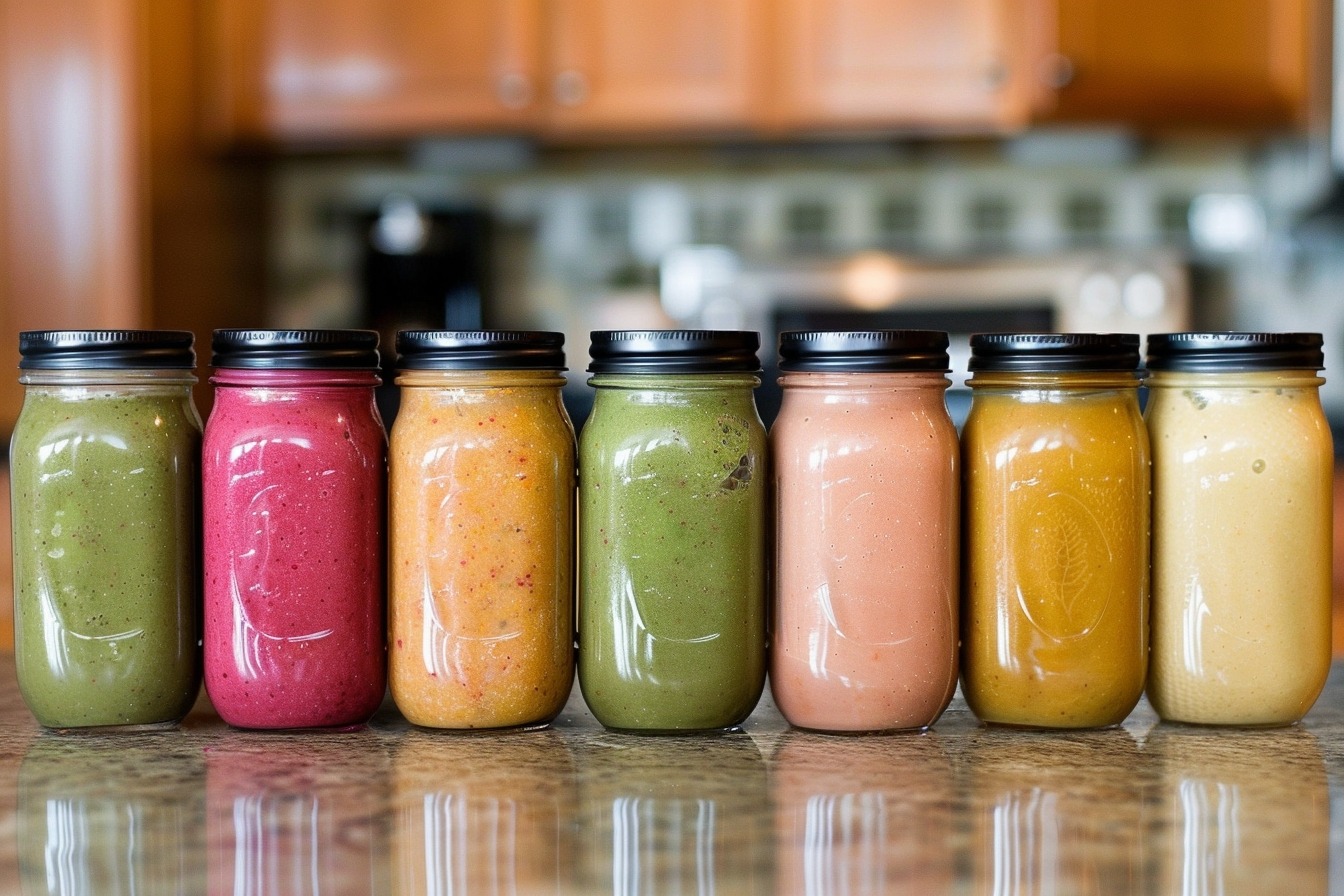 Image d'illustration. Différents smoothies.