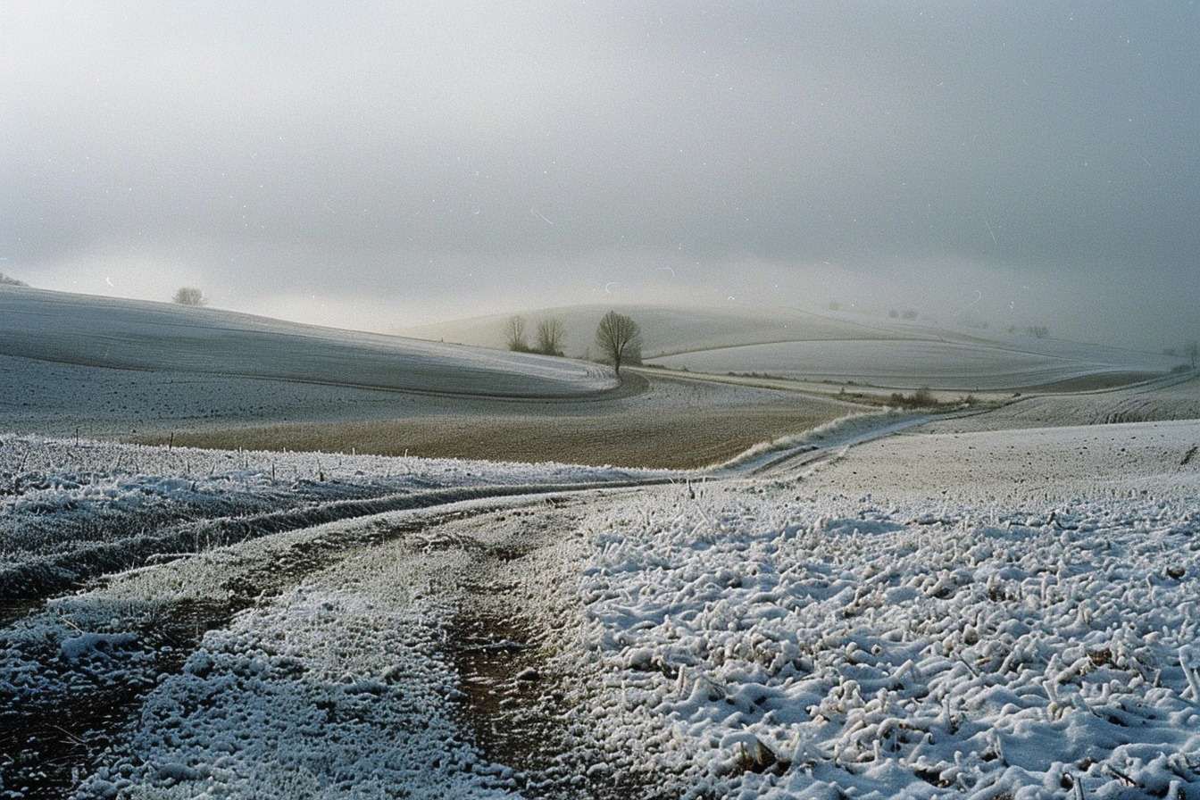 Image d'illustration. Hiver et givre matinal.