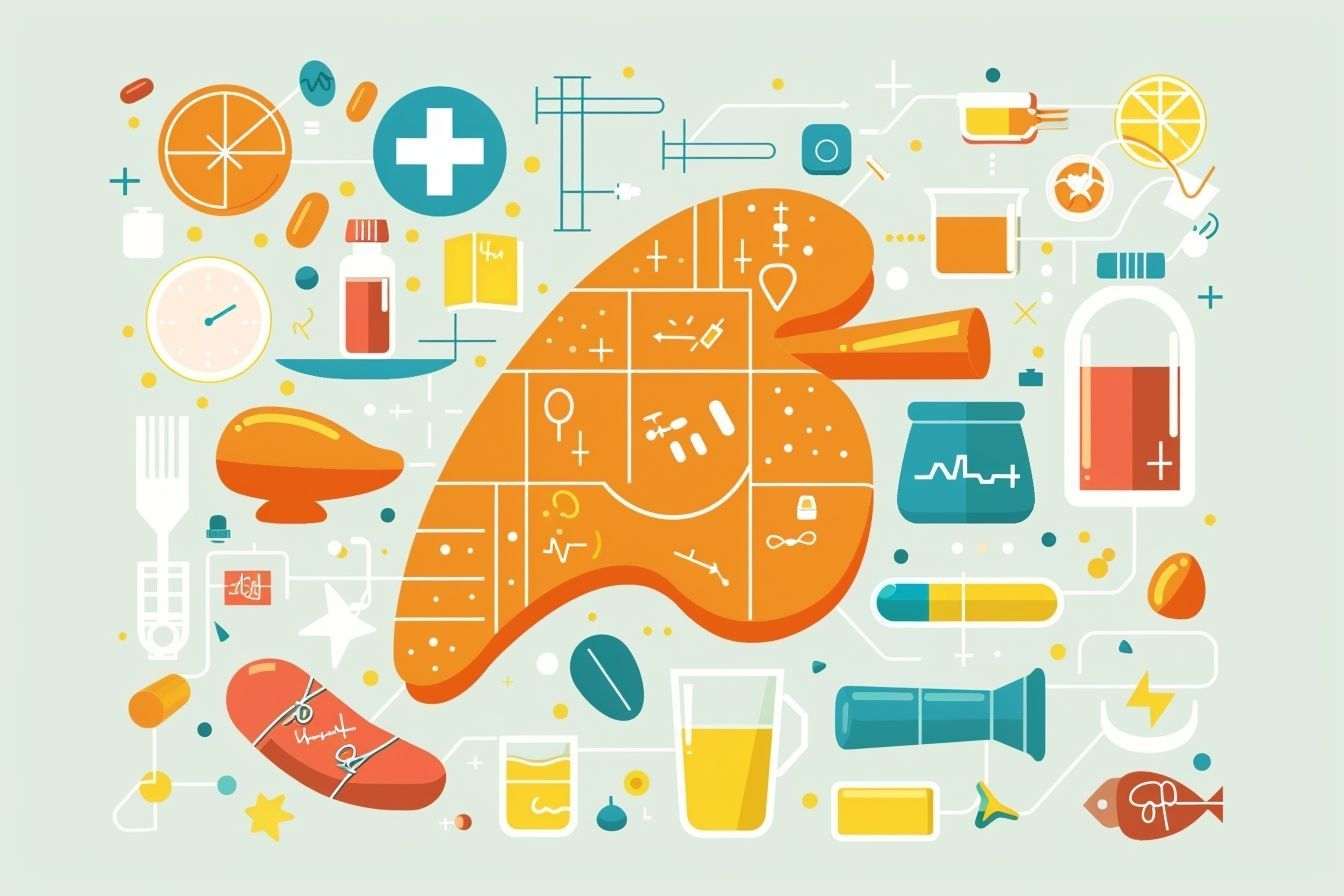 Image d'illustration. Infographie sur les causes du foie gras, ou stéatose hépathique