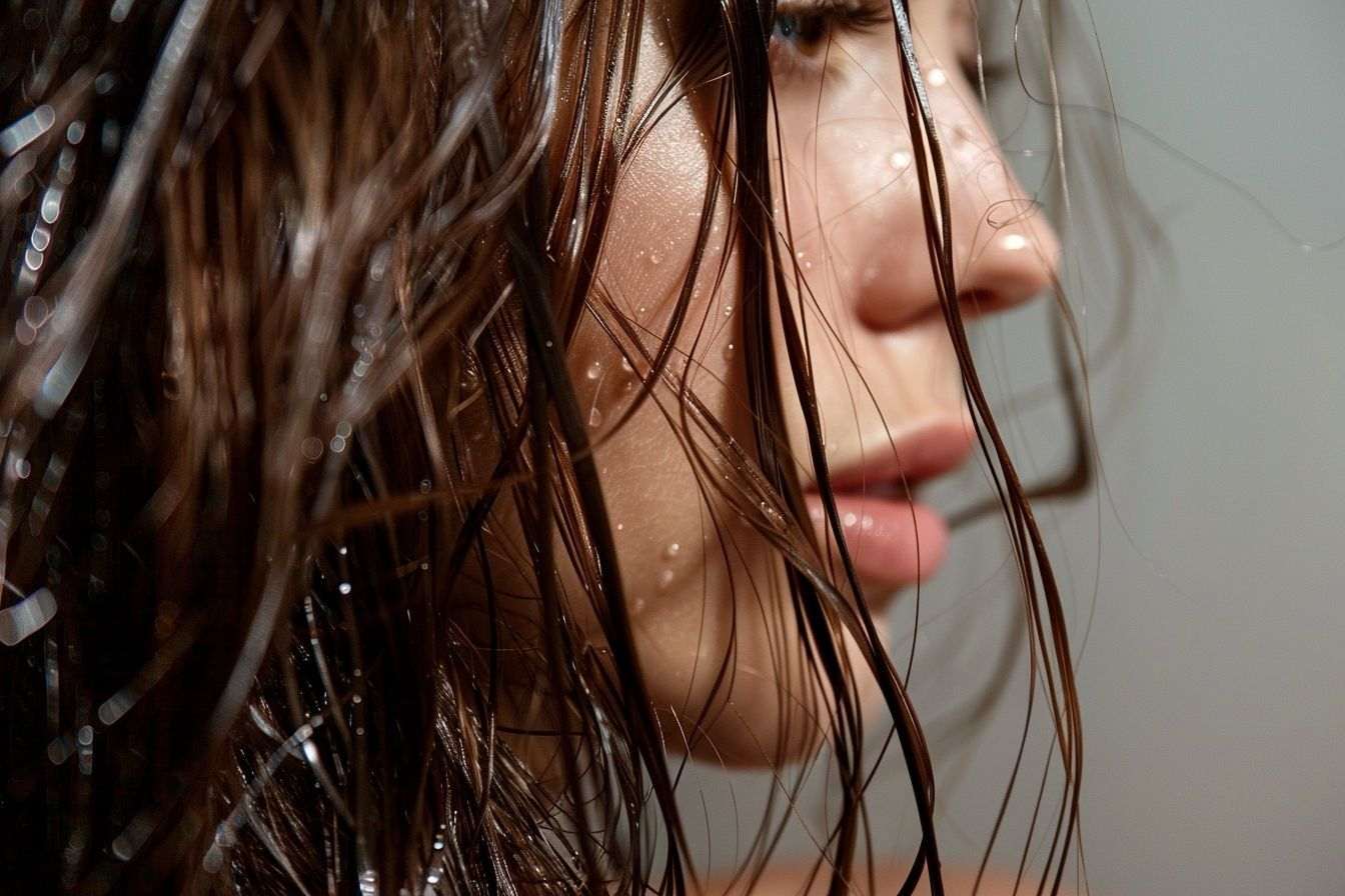 Image d'illustration. L éclat des cheveux mouillés
