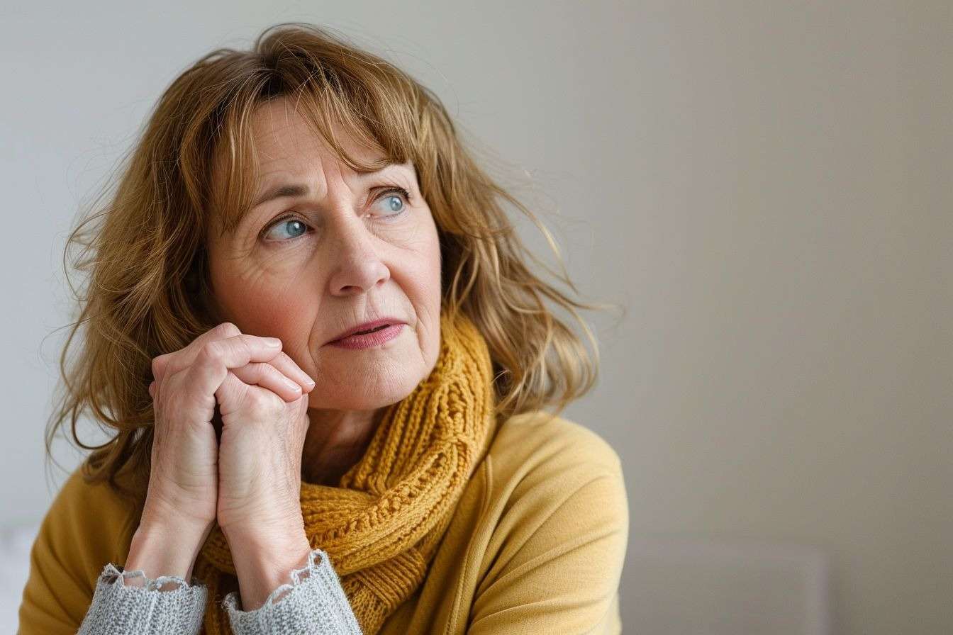 Image d'illustration. Femme senior l'air inquiet