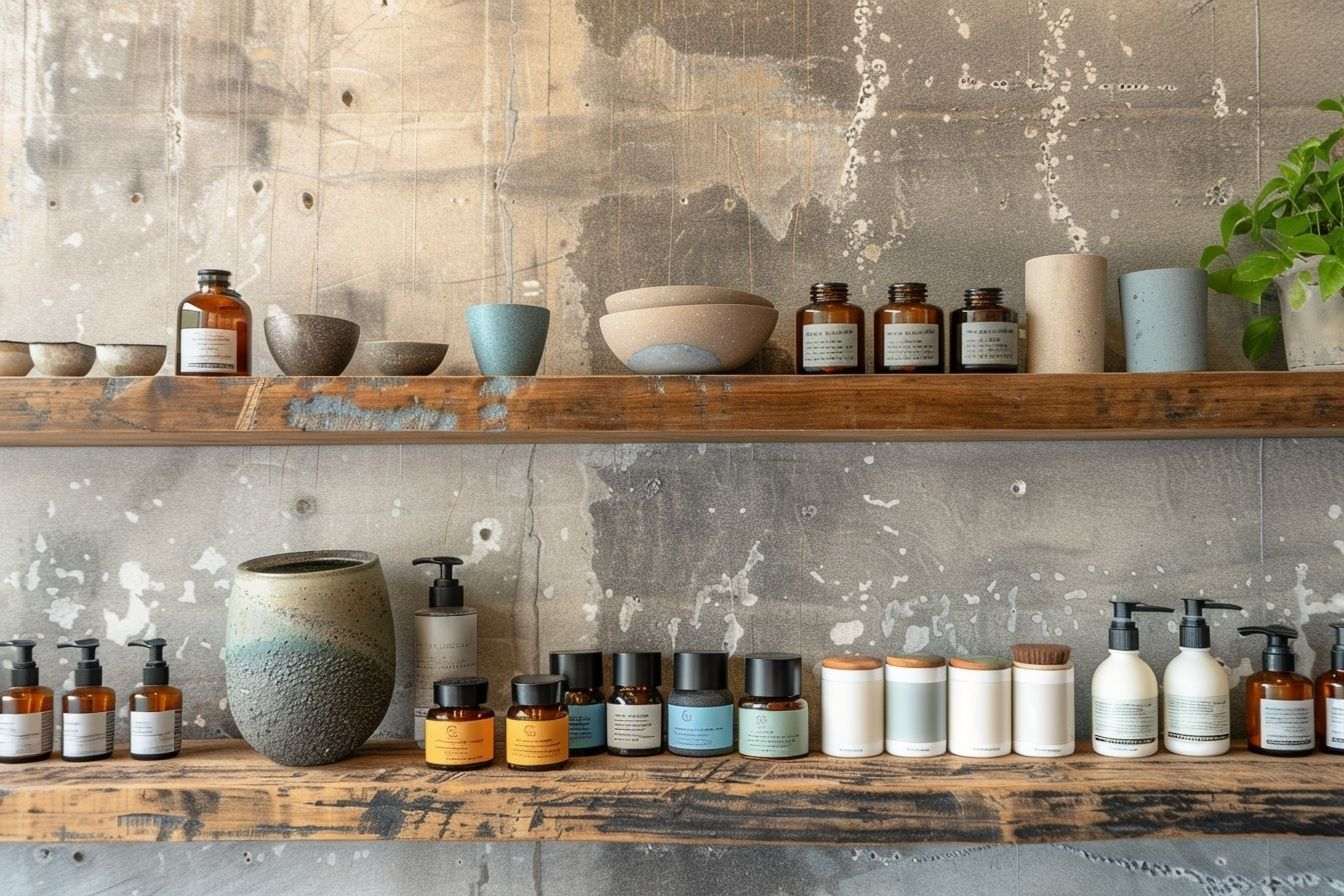 Image d'illustration. Collection de produits cosmétiques