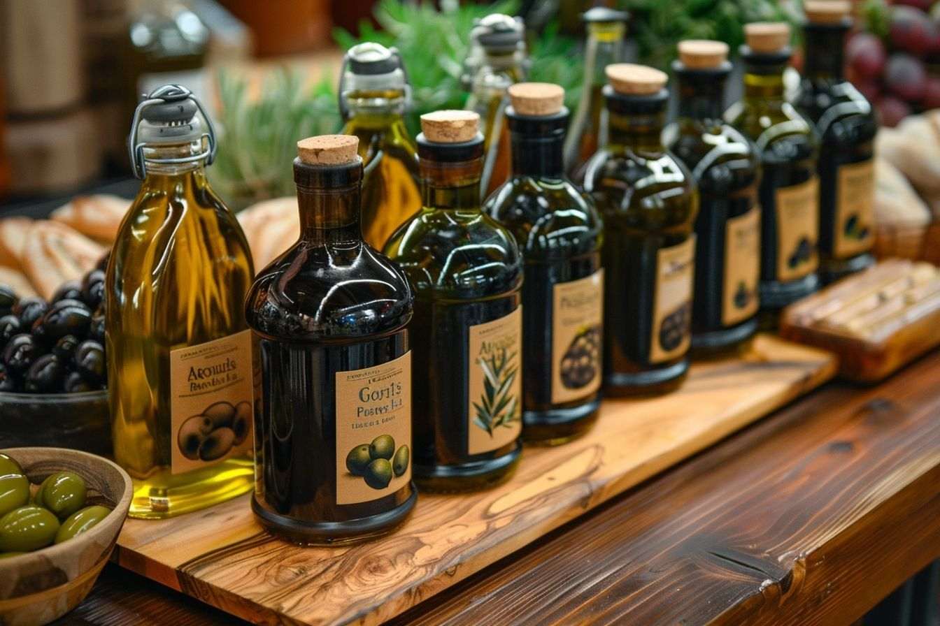Image d'illustration. Différentes huiles d'olive.