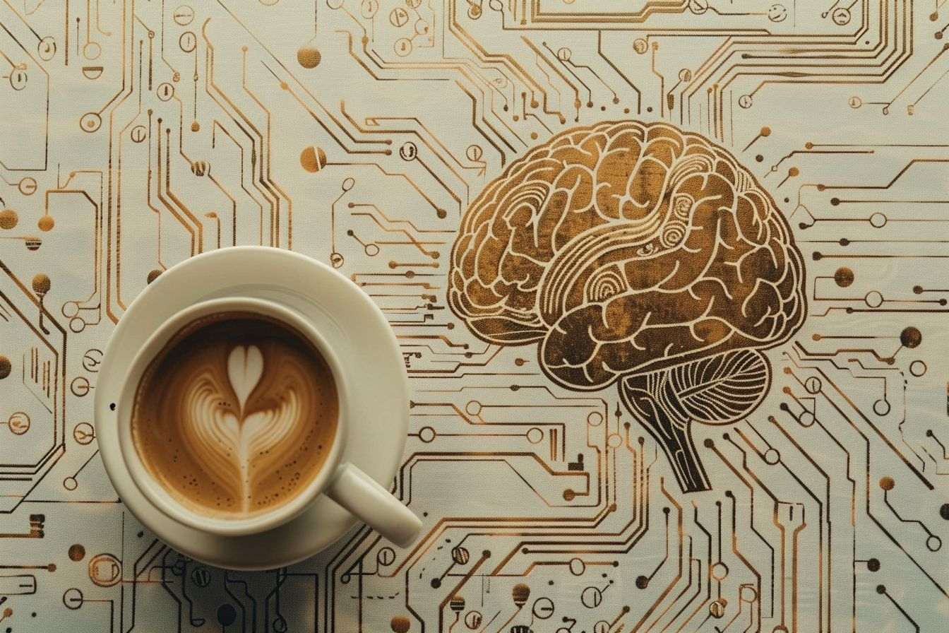 Image d'illustration. Liens entre cerveau et café.