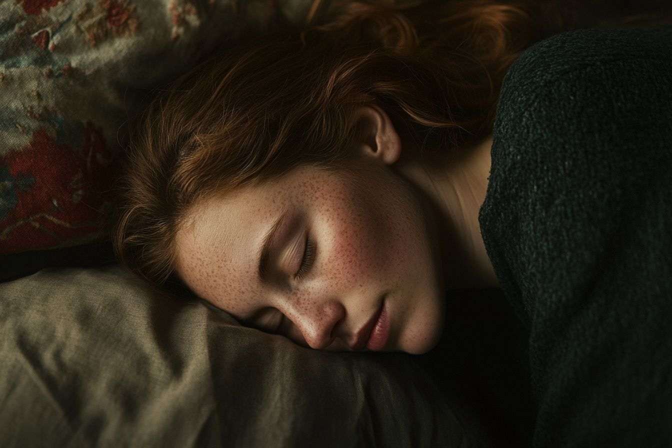 Image d'illustration. Lumière du matin sur visage paisible