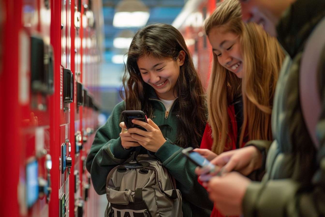 Smartphone dans le collége