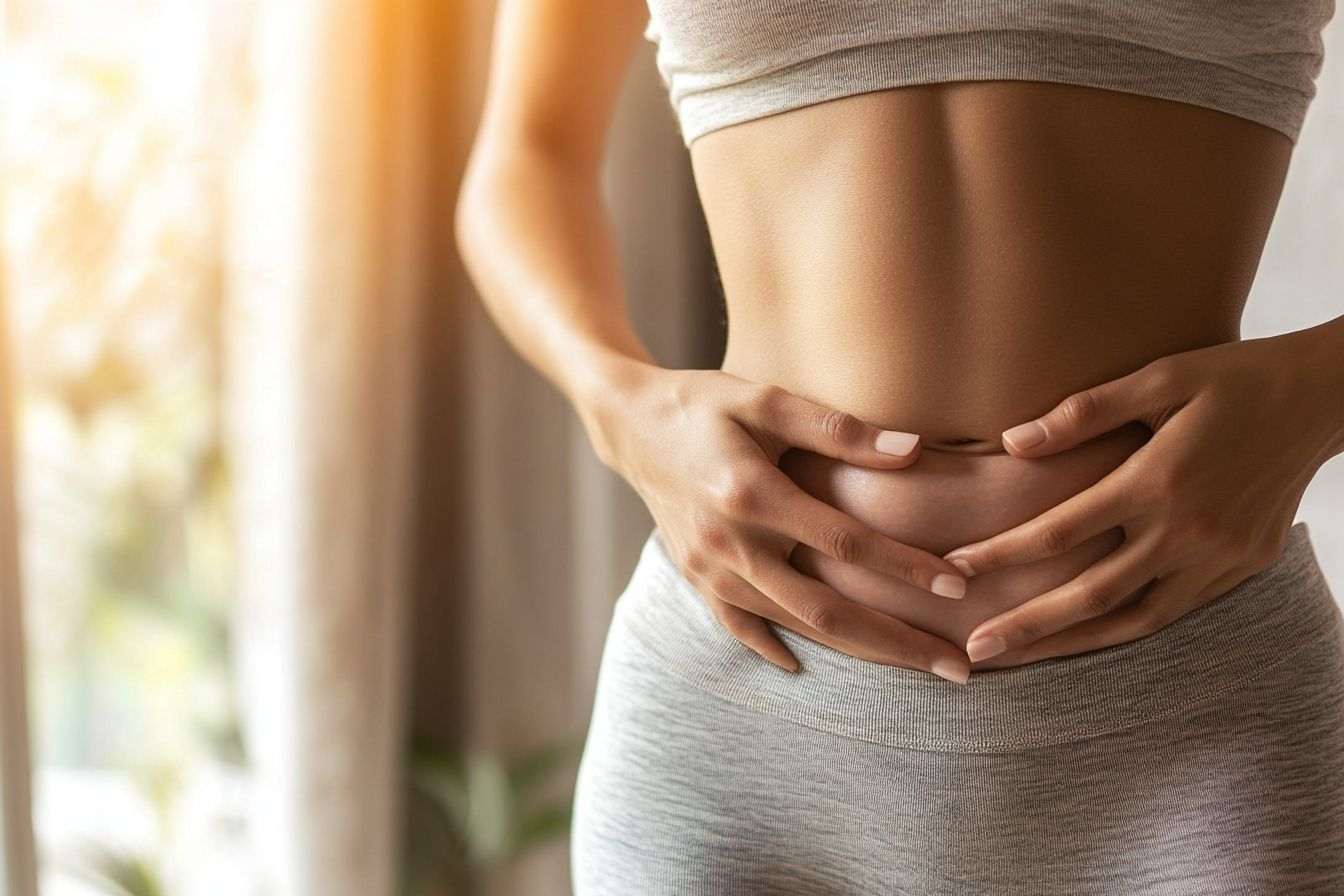 Gros plan abdomen femme