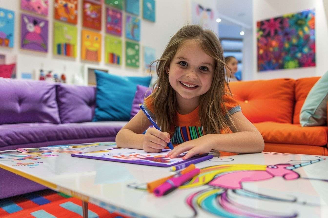 Enfant fille llicorne dessin