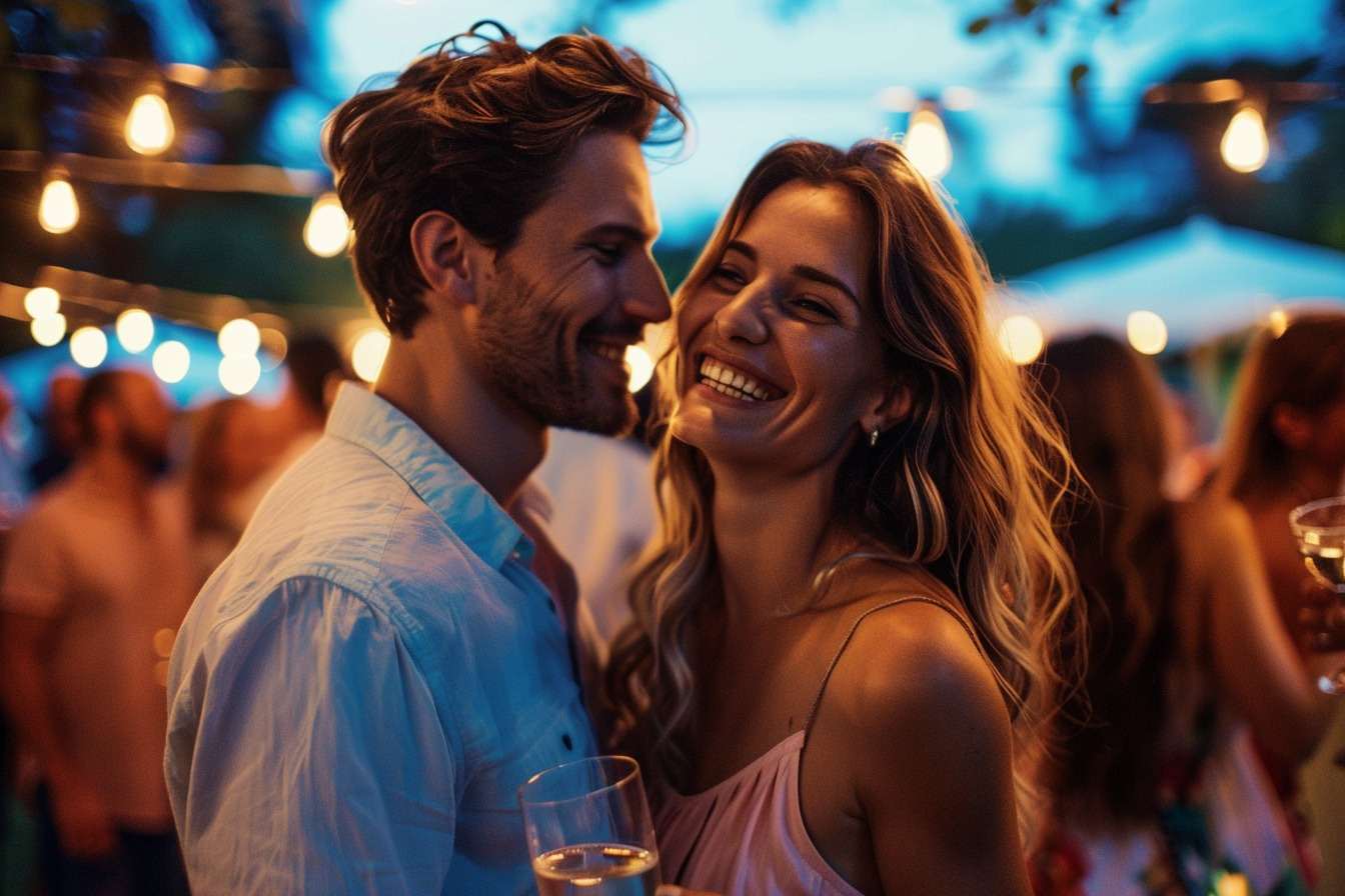 Couple fête