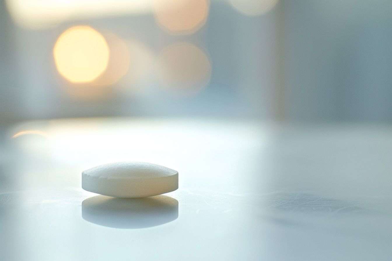 Gros plan d un comprimé d aspirine